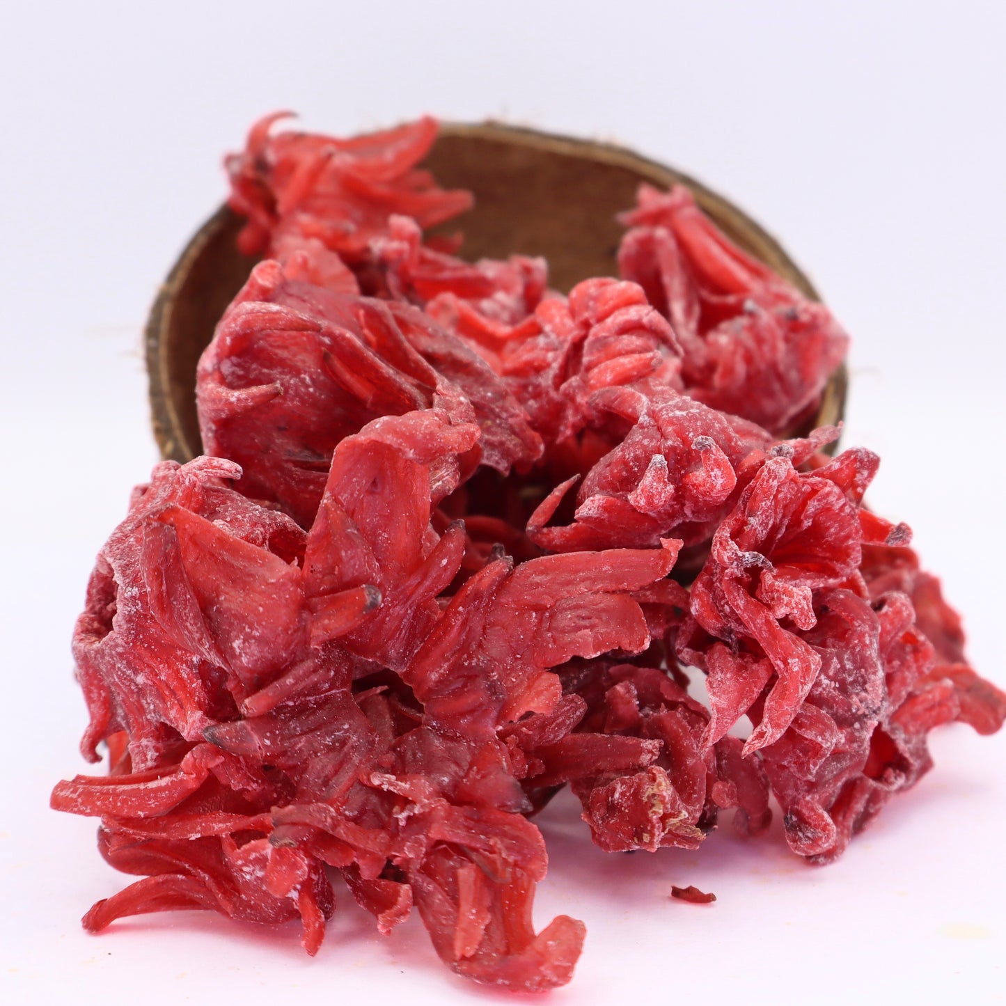 Getrocknete Hibiskusblüten (kandiert)